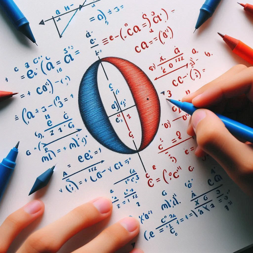 Mathematical formulas on paper.